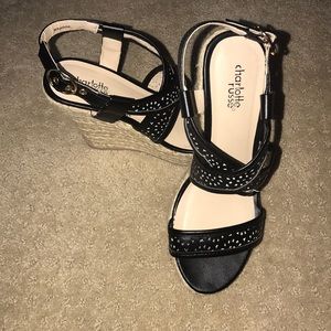 4” wedge sandals Charlotte Russe